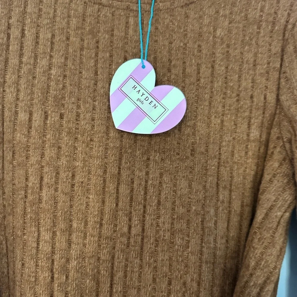 Hayden Tan Knit Kids Dress